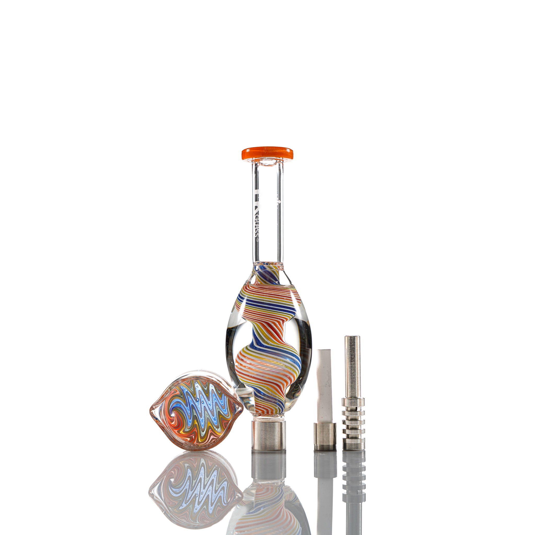 MK100 Glass Glycerin Glass Honey Straw Freezable Nectar Collector, thc